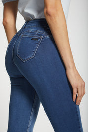 Jeans Tiro Medio Pitillo 4622