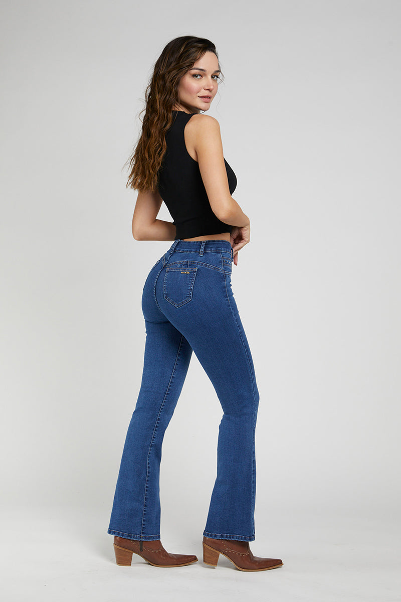 Jeans Tiro Alto Recto 4886